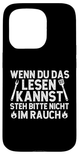 Rauchwarnung Grillen Vatertag Papa Spruch Für Männer Humor Hülle für iPhone 15 Pro von Rauchwarnung Grillen Vatertag Geschenk Papa