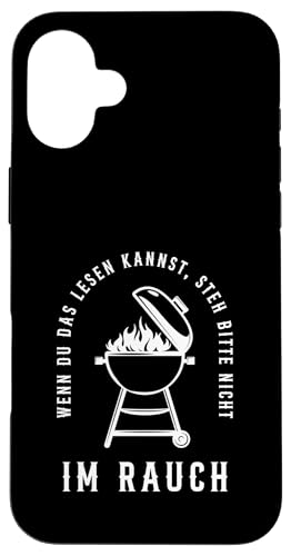 Rauchwarnung Grillen Vatertag Papa Spruch Für Männer Humor Hülle für iPhone 16 Plus von Rauchwarnung Grillen Vatertag Geschenk Papa