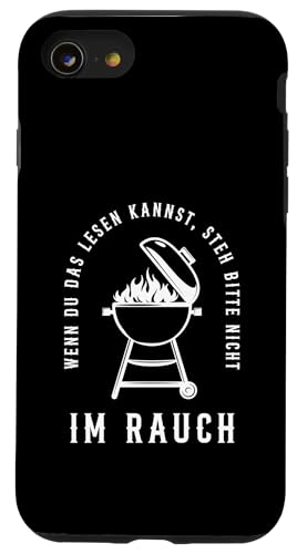 Rauchwarnung Grillen Vatertag Papa Spruch Für Männer Humor Hülle für iPhone SE (2020) / 7 / 8 von Rauchwarnung Grillen Vatertag Geschenk Papa