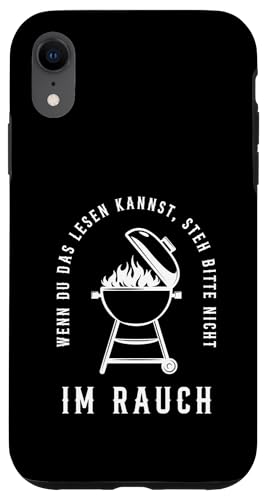 Rauchwarnung Grillen Vatertag Papa Spruch Für Männer Humor Hülle für iPhone XR von Rauchwarnung Grillen Vatertag Geschenk Papa