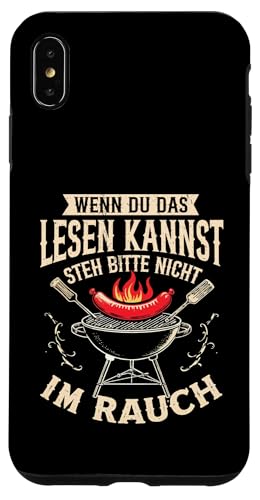 Rauchwarnung Grillen Vatertag Papa Spruch Für Männer Humor Hülle für iPhone XS Max von Rauchwarnung Grillen Vatertag Geschenk Papa