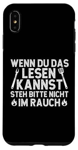 Rauchwarnung Grillen Vatertag Papa Spruch Für Männer Humor Hülle für iPhone XS Max von Rauchwarnung Grillen Vatertag Geschenk Papa