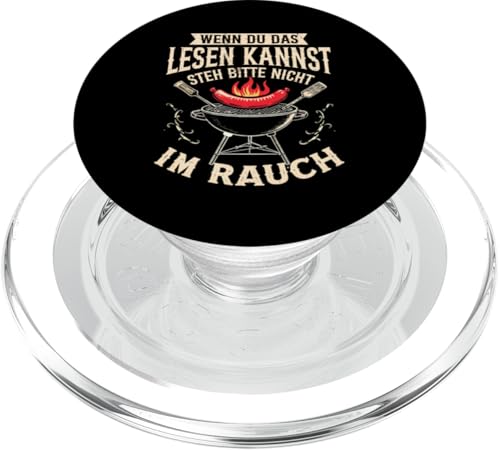 Rauchwarnung Grillen Vatertag Papa Spruch Für Männer Humor PopSockets PopGrip für MagSafe Rauchwarnung Grillen Vatertag Papa Spruch Für Männer Humor PopSockets PopGrip für MagSafe von Rauchwarnung Grillen Vatertag Geschenk Papa