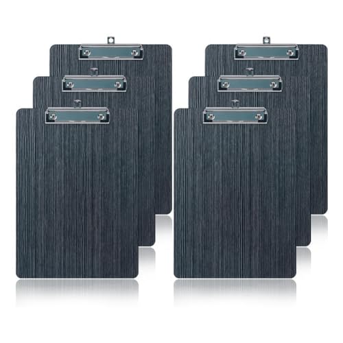 Raucilpy 6 Stück A5 Klemmbrett mit Metalklemme, Clipboard Schreibbrett, Zwischenablage A5 Klemmbrettmappe, Klemmboard Schreibplatte 23 x 16 CM Raucilpy 6 Stück A5 Klemmbrett mit Metalklemme, Clipboard Schreibbrett, Zwischenablage A5 Klemmbrettmappe, Klemmboard Schreibplatte 23 x 16 CM von Raucilpy