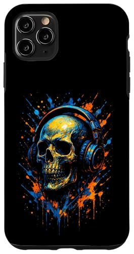 Totenkopf Dj Kopfhörer Musiker Musik Streetwear Hülle für iPhone 11 Pro Max Totenkopf Dj Kopfhörer Musiker Musik Streetwear Hülle für iPhone 11 Pro Max von Rave Trance Edm Festival Party Elektro Konzert
