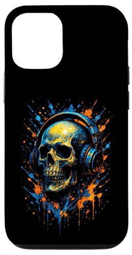 Totenkopf Dj Kopfhörer Musiker Musik Streetwear Hülle für iPhone 12/12 Pro Totenkopf Dj Kopfhörer Musiker Musik Streetwear Hülle für iPhone 12/12 Pro von Rave Trance Edm Festival Party Elektro Konzert