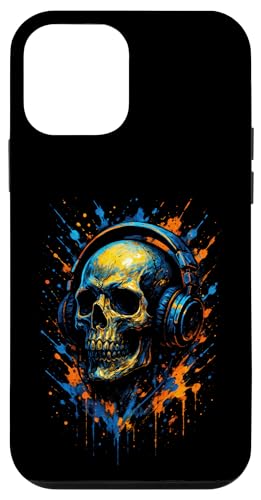 Totenkopf Dj Kopfhörer Musiker Musik Streetwear Hülle für iPhone 12 mini von Rave Trance Edm Festival Party Elektro Konzert