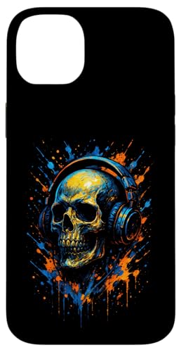 Totenkopf Dj Kopfhörer Musiker Musik Streetwear Hülle für iPhone 14 Plus Totenkopf Dj Kopfhörer Musiker Musik Streetwear Hülle für iPhone 14 Plus von Rave Trance Edm Festival Party Elektro Konzert