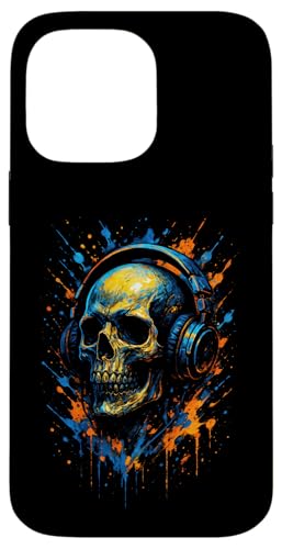 Totenkopf Dj Kopfhörer Musiker Musik Streetwear Hülle für iPhone 14 Pro Max Totenkopf Dj Kopfhörer Musiker Musik Streetwear Hülle für iPhone 14 Pro Max von Rave Trance Edm Festival Party Elektro Konzert