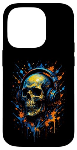 Totenkopf Dj Kopfhörer Musiker Musik Streetwear Hülle für iPhone 14 Pro Totenkopf Dj Kopfhörer Musiker Musik Streetwear Hülle für iPhone 14 Pro von Rave Trance Edm Festival Party Elektro Konzert