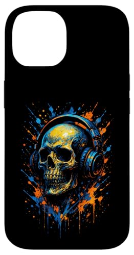 Totenkopf Dj Kopfhörer Musiker Musik Streetwear Hülle für iPhone 14 Totenkopf Dj Kopfhörer Musiker Musik Streetwear Hülle für iPhone 14 von Rave Trance Edm Festival Party Elektro Konzert