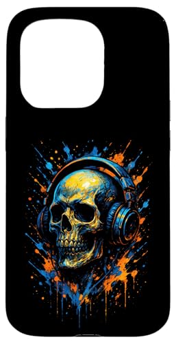 Totenkopf Dj Kopfhörer Musiker Musik Streetwear Hülle für iPhone 15 Pro Totenkopf Dj Kopfhörer Musiker Musik Streetwear Hülle für iPhone 15 Pro von Rave Trance Edm Festival Party Elektro Konzert