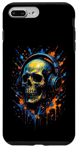 Totenkopf Dj Kopfhörer Musiker Musik Streetwear Hülle für iPhone 7 Plus/8 Plus Totenkopf Dj Kopfhörer Musiker Musik Streetwear Hülle für iPhone 7 Plus/8 Plus von Rave Trance Edm Festival Party Elektro Konzert