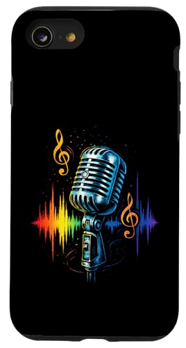 Dj Musik Herzschlag Kopfhörer Elektronische Hülle für iPhone SE (2020) / 7 / 8 von Rave Trance House Edm Technomusik