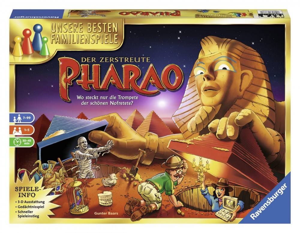 Der zerstreute Pharao von Ravensburger Spieleverlag