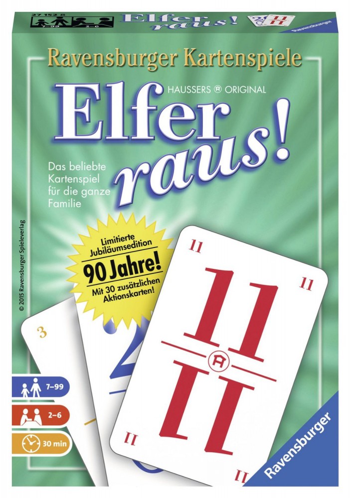 Elfer raus  90 Jahre Jubiläumsausgabe von Ravensburger Spieleverlag