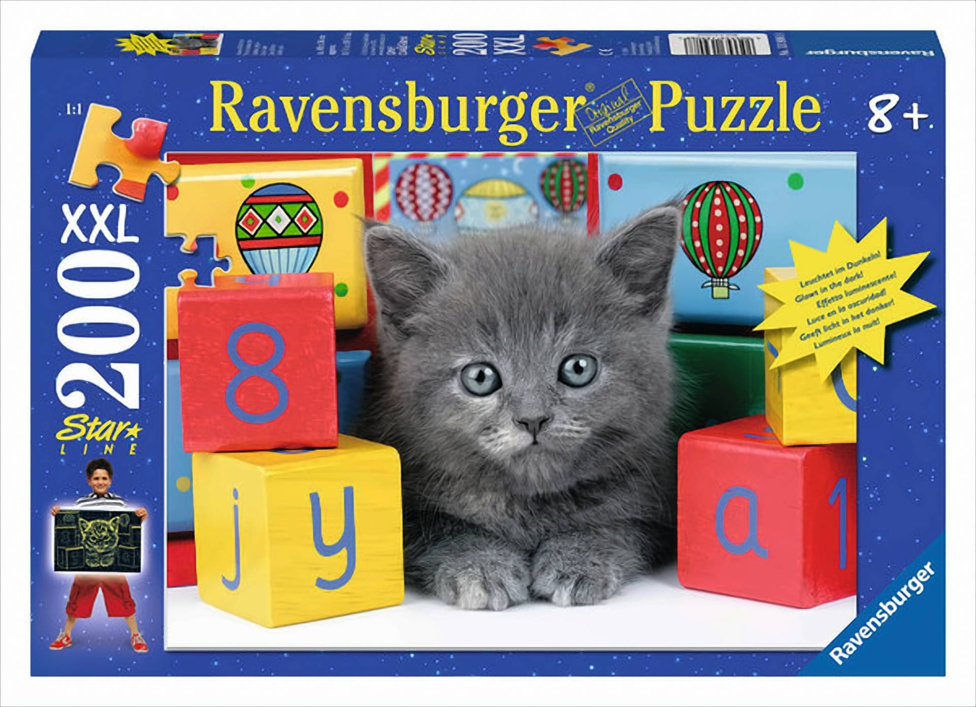 Graues Kätzchen, 200 Teile XXL Starline Puzzle von Ravensburger Spieleverlag
