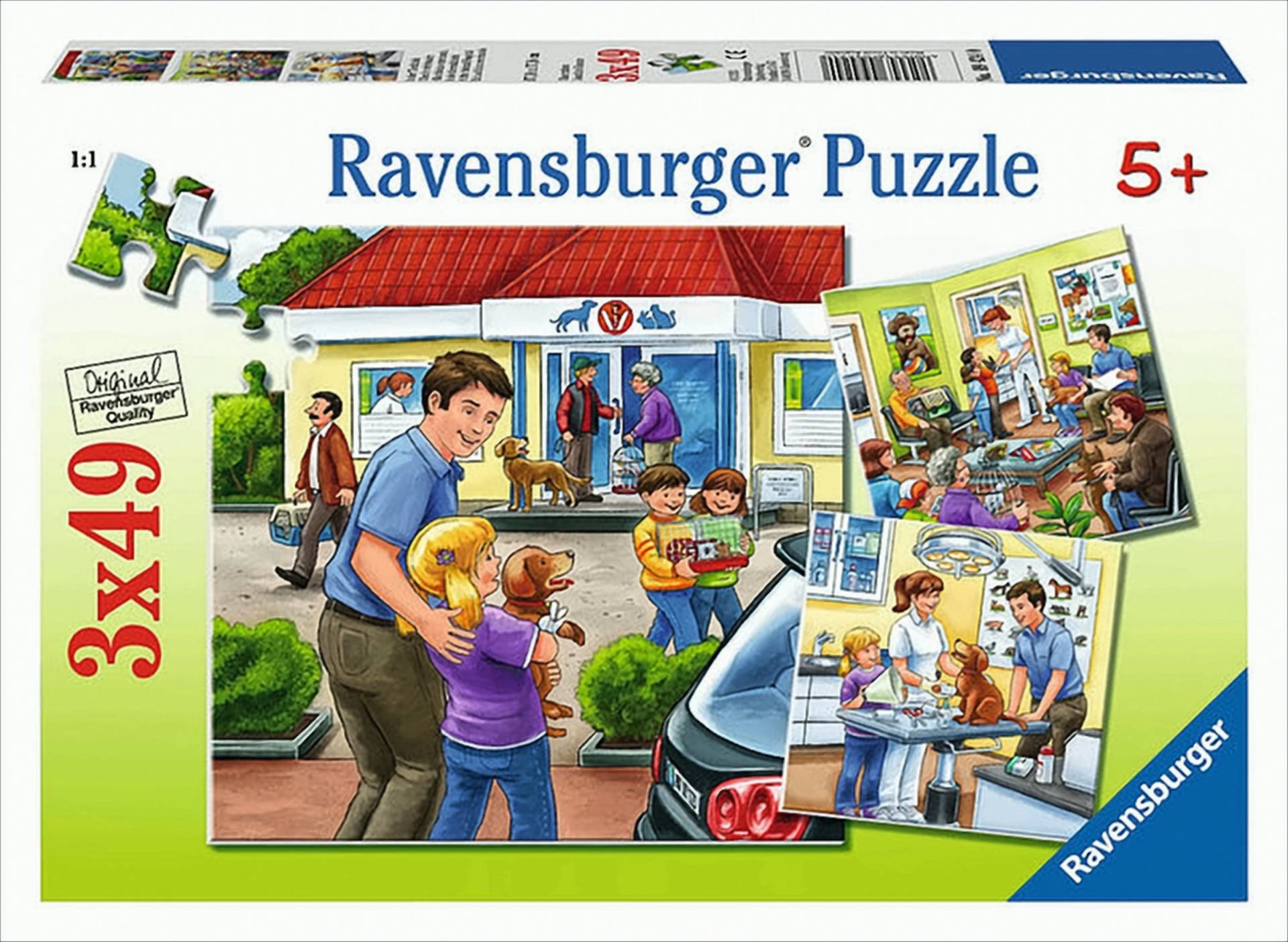 In der Tierklinik Puzzle, 3 x 49 Teile von Ravensburger Spieleverlag