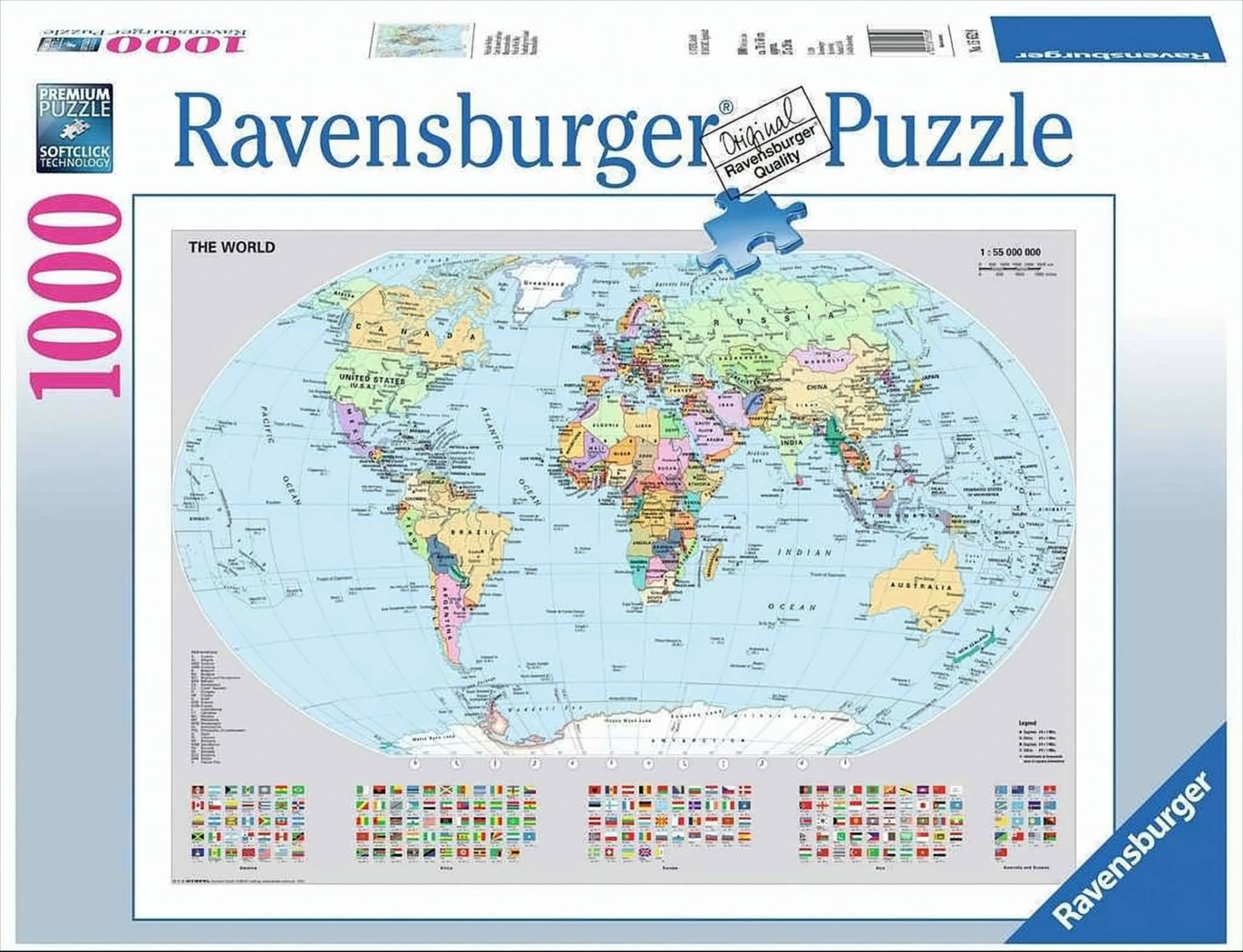 Politische Weltkarte Puzzle von Ravensburger Spieleverlag