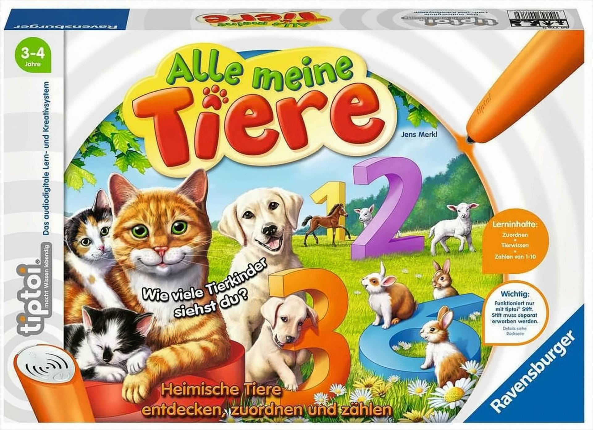 Ravensburger tiptoi 00776 - Spiel: Alle Meine Tiere von Ravensburger Spieleverlag