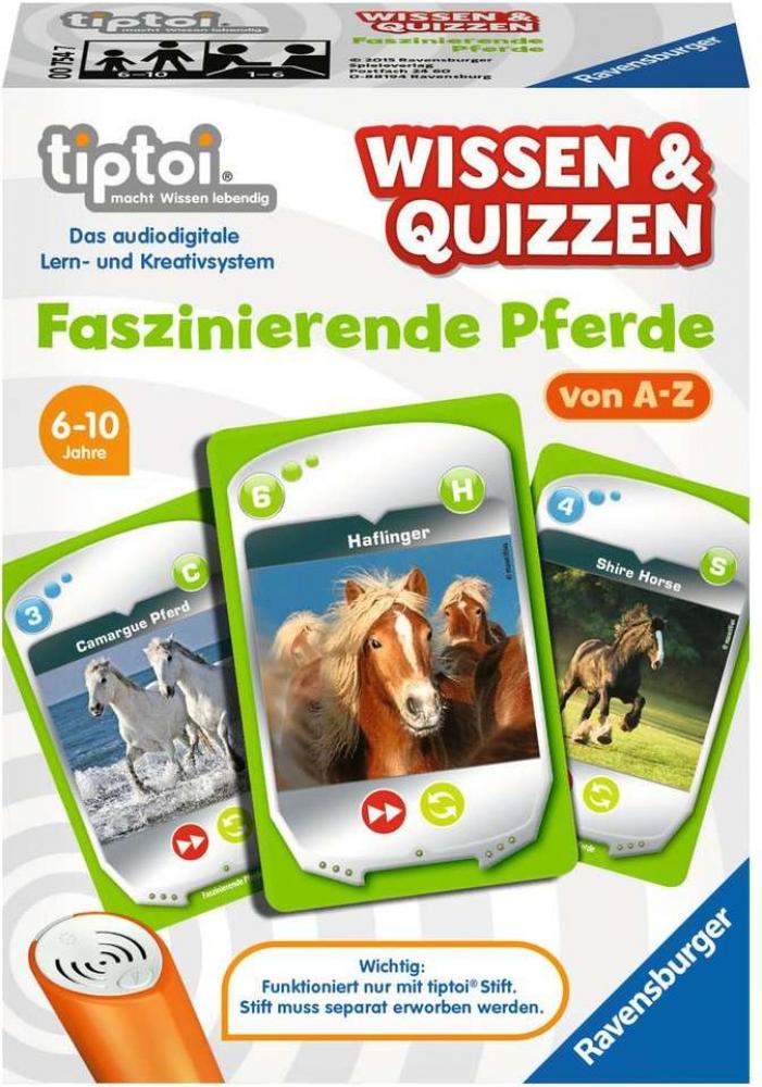 tiptoi Wissen und Quizzen Faszinierende Pferde Spiel Faszinierendes Wissen über Pferde von A bis Z von Ravensburger Spieleverlag