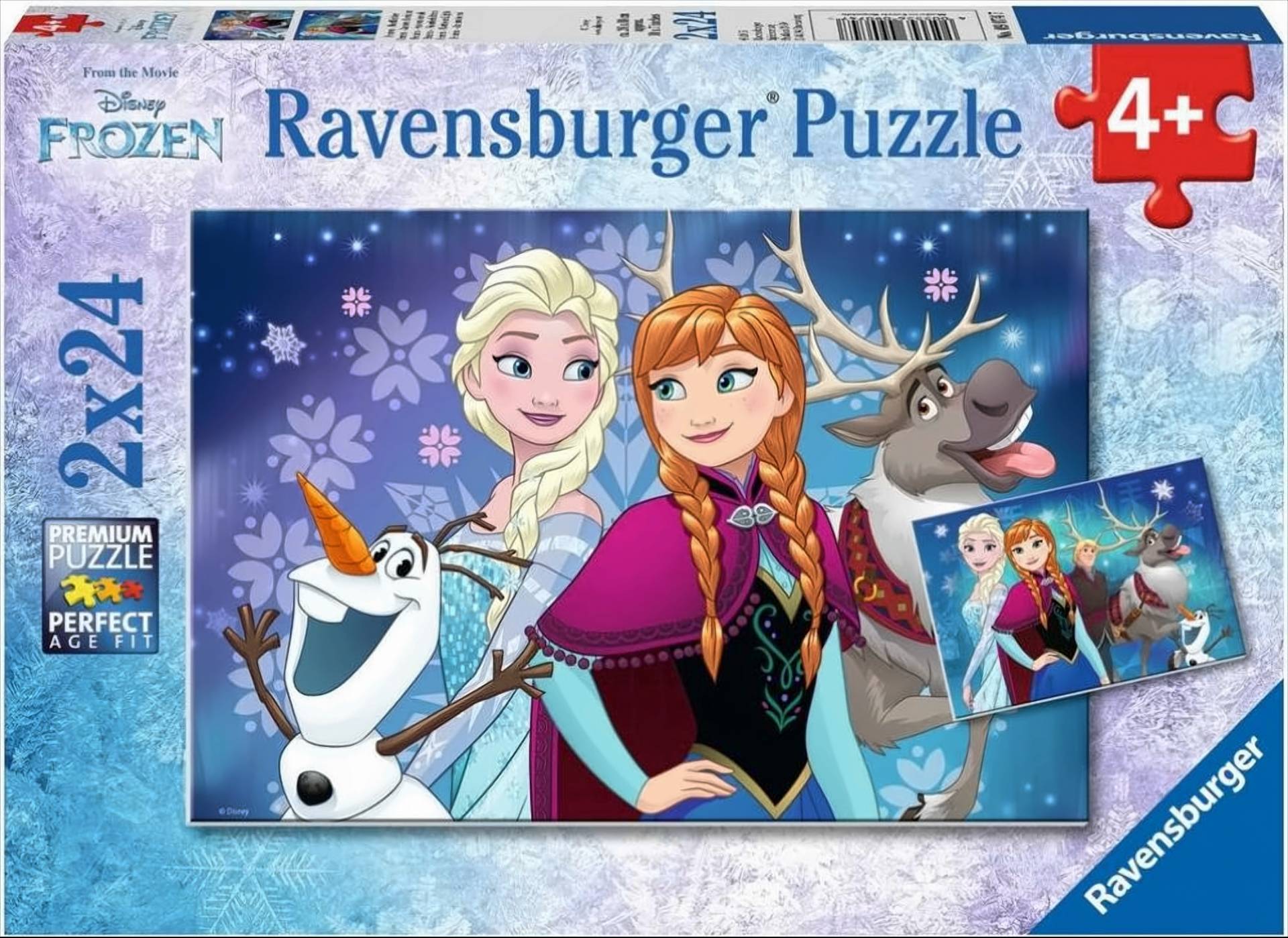 Kinderpuzzle 09074 - Frozen - Nordlichter - 2 x 24 Teile