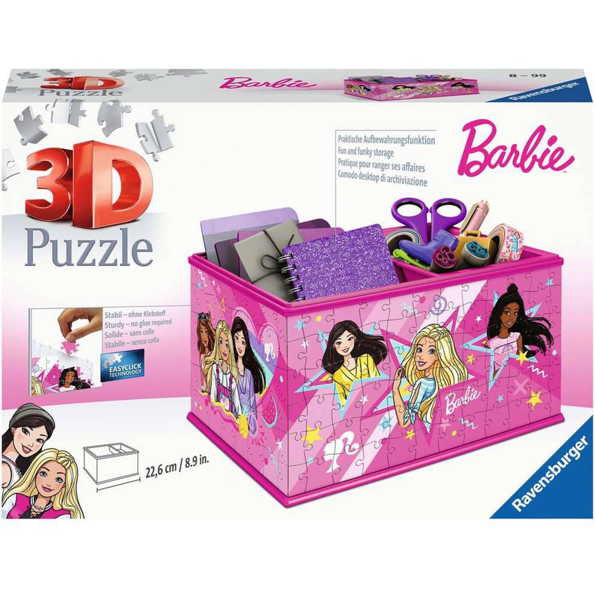 3D Puzzle Aufbewahrungsbox Barbie von Ravensburger