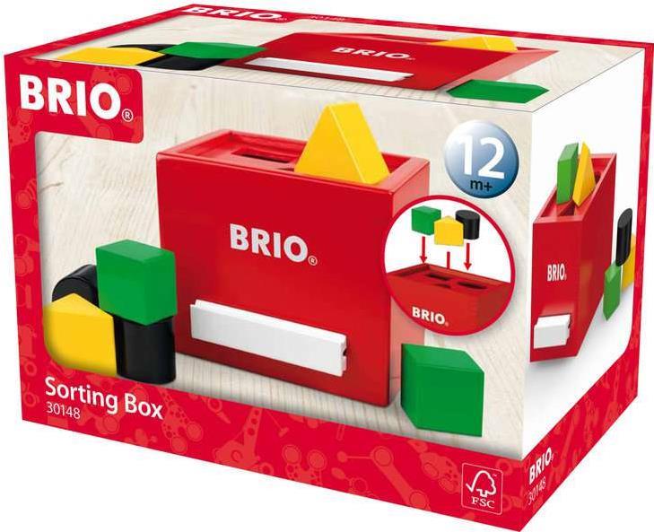 BRIO Rote Sortier-Box - Mehrfarben - Holz - Junge/Mädchen - CE - FSC - Grüner Punkt (30148) von Ravensburger