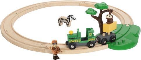 BRIO Safari Railway Set. Empfohlenes Geschlecht: Junge, Empfohlenes Alter (mind.): 3 Jahr(e), Anzahl Teile: 17 Stück(e). Breite: 446 mm, Tiefe: 480 mm (33720) von Ravensburger