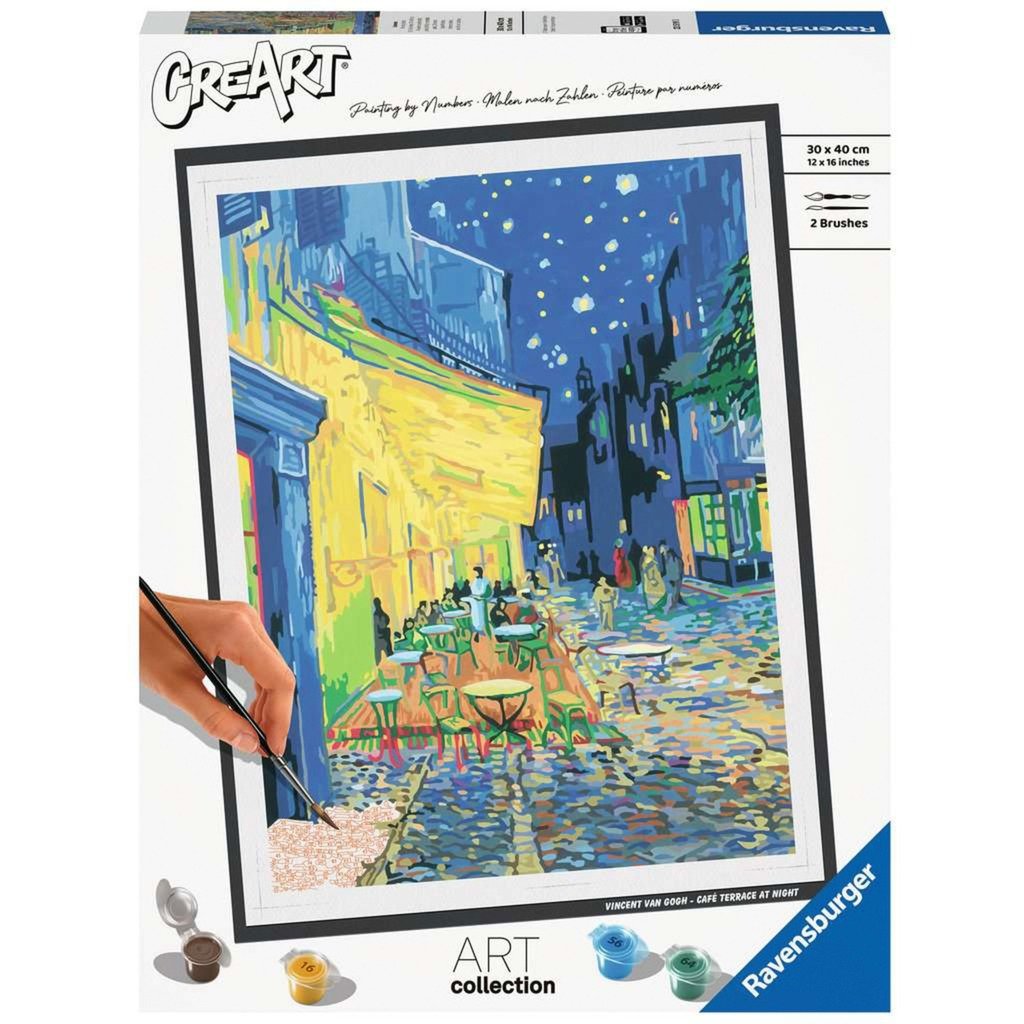 CreArt ART Collection - Café Terrace at Night (Van Gogh), Malen von Ravensburger