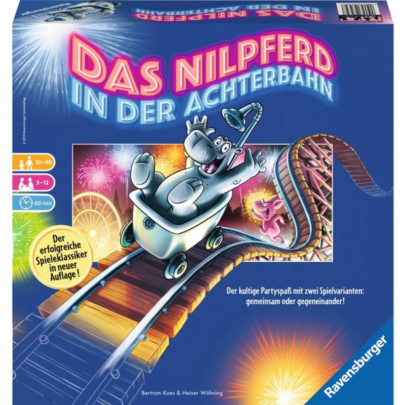 Das Nilpferd in der Achterbahn, Partyspiel von Ravensburger