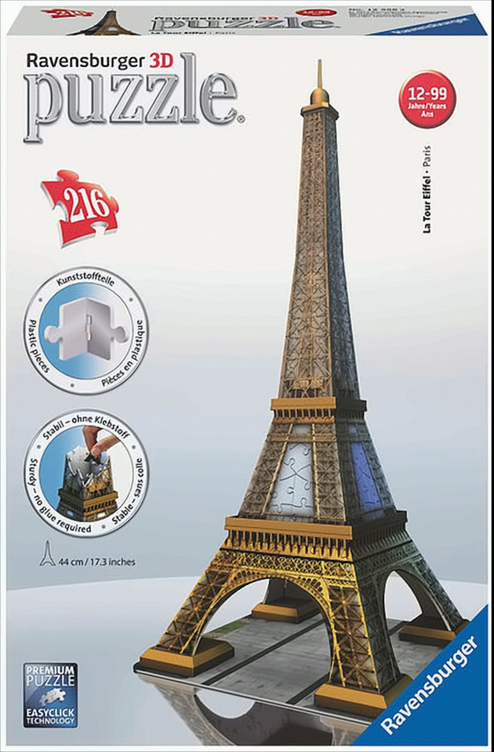 Eiffelturm 3D Puzzle-Bauwerke, 216 Teile von Ravensburger