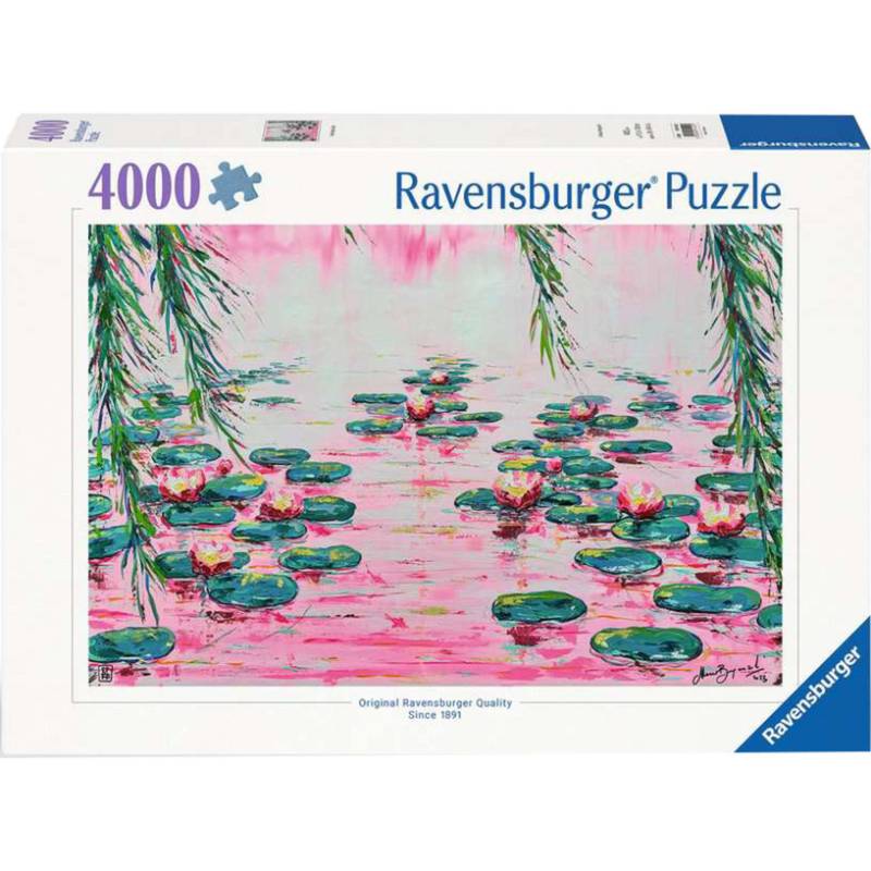 Puzzle - Rosafarbene Seerosen von Mauro Bergonzoli von Ravensburger
