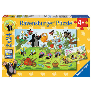 Ravensburger Der Maulwurf im Garten Puzzle, 2 x 24 Teile von Ravensburger