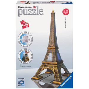 Ravensburger Eiffelturm 3D-Puzzle, 216 Teile Ravensburger Eiffelturm 3D-Puzzle, 216 Teile von Ravensburger