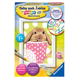 Ravensburger Malen-nach-Zahlen Süßes Schlappohr mehrfarbig Ravensburger Malen-nach-Zahlen Süßes Schlappohr mehrfarbig von Ravensburger