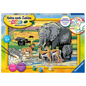 Ravensburger Malen-nach-Zahlen Tiere in Afrika mehrfarbig Ravensburger Malen-nach-Zahlen Tiere in Afrika mehrfarbig von Ravensburger