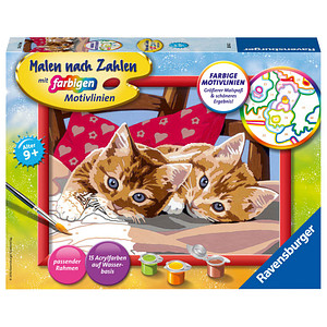 Ravensburger Malen-nach-Zahlen Zwei Schmusekätzchen mehrfarbig Ravensburger Malen-nach-Zahlen Zwei Schmusekätzchen mehrfarbig von Ravensburger