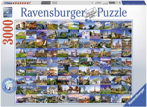 Ravensburger Puzzle - 99 Beautiful Places in Europe 17080 99 Beautiful Places in Europe 1St. Ravensburger Puzzle - 99 Beautiful Places in Europe 17080 99 Beautiful Places in Europe 1St. von Ravensburger
