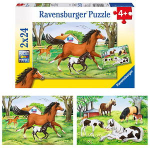Ravensburger Welt der Pferde Puzzle, 2 x 24 Teile von Ravensburger