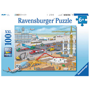 Ravensburger XXL Baustelle am Flughafen Puzzle, 100 Teile von Ravensburger