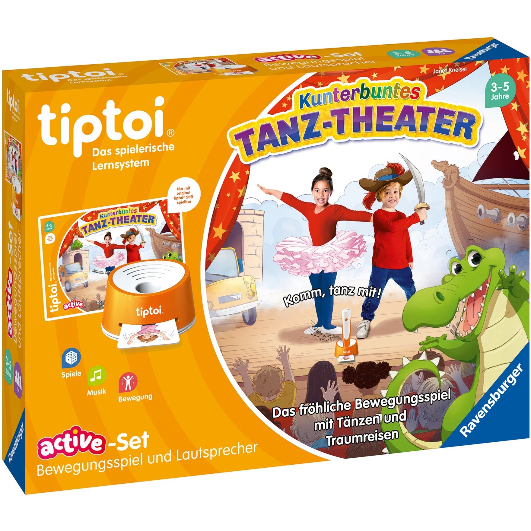tiptoi ACTIVE Set Kunterbuntes Tanz-Theater, Geschicklichkeitsspiel tiptoi ACTIVE Set Kunterbuntes Tanz-Theater, Geschicklichkeitsspiel von Ravensburger