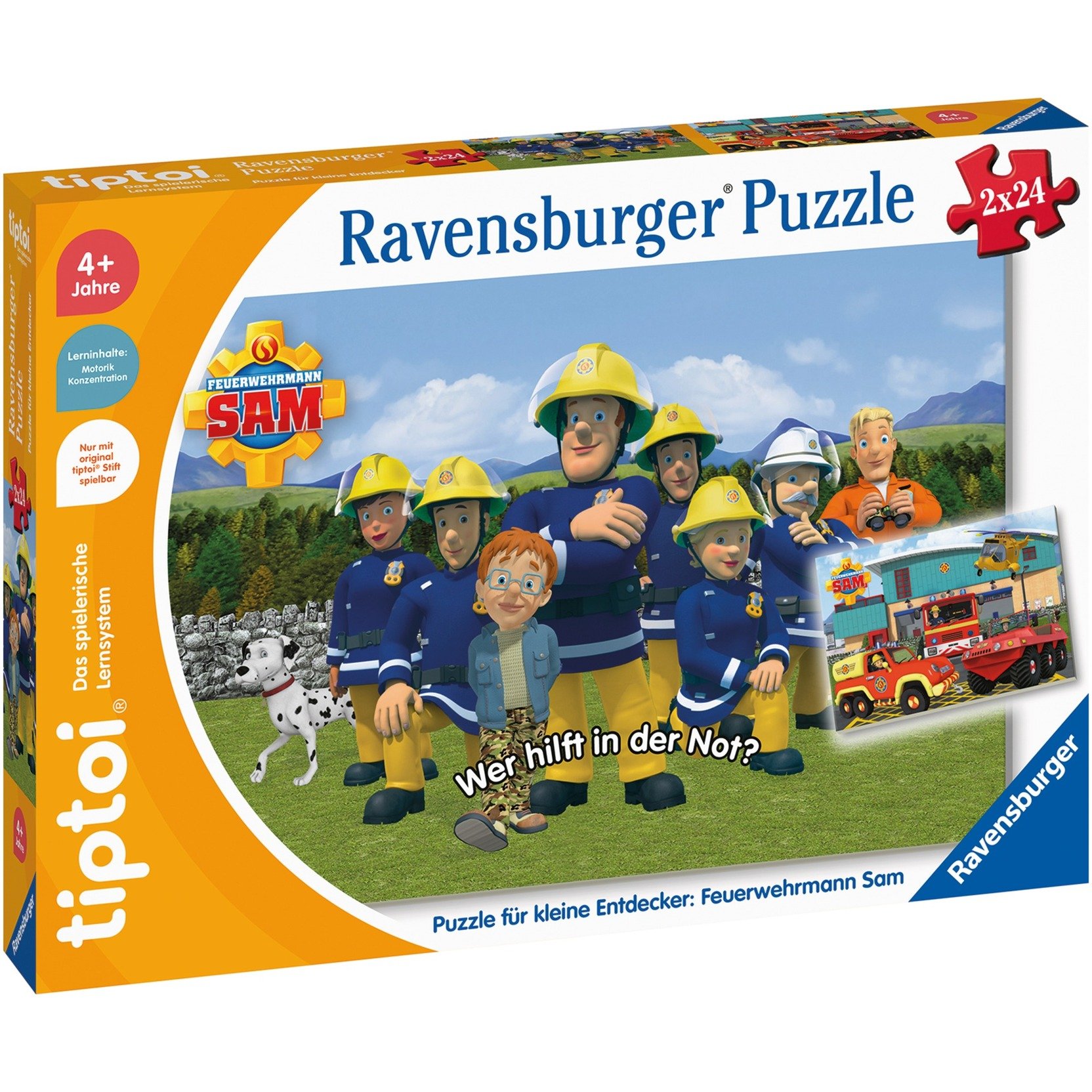 tiptoi Puzzle für kleine Entdecker: Feuerwehrmann Sam von Ravensburger