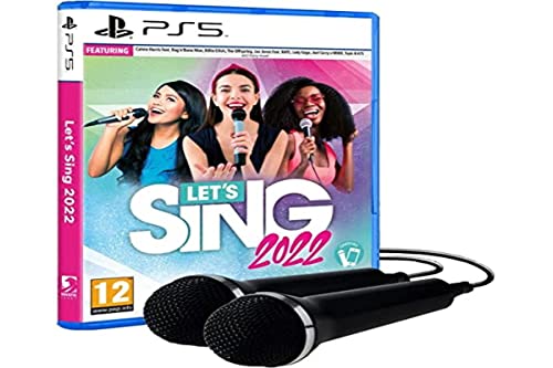 RAVENS COURT 1180490 Let's Sing 2022 – Doppel-Mikrofon-Bundle, Schwarz von Ravenscourt