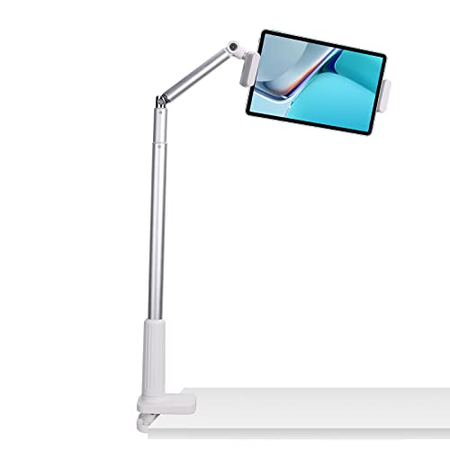 RayLove Tablet-Ständer für Bett Tablet Halterung Bett Tablet-Ständerhalter 360 Grad Drehbarer mit Stabilem Aluminiumarm für iPad, Tablets, Telefone oder Andere Geräte von RayLove