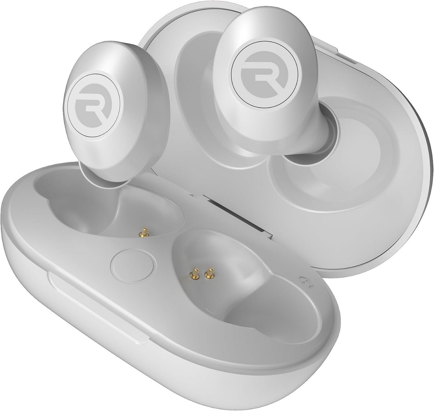 Raycon The Everyday Kabellose Bluetooth 5.2 In-Ear-Kopfhörer (Mattweiß, mit Mikrofon Stereo-Sound Echte Ohrhörer 32 Stunden Spielzeit) von Raycon