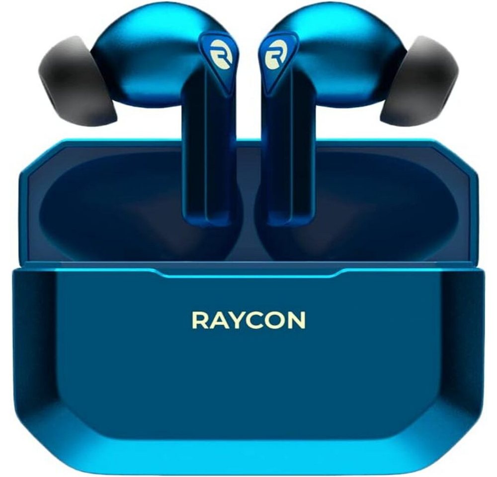 Raycon mit integriertem Mikrofon In-Ear-Kopfhörer (fünf verschiedenen Gelspitzengrößen bleiben die Ohrhörer bequem und sicher, egal wie intensiv das Spiel wird., Niedrige Latenz,Lange Akkulaufzeit,für Immersion) von Raycon