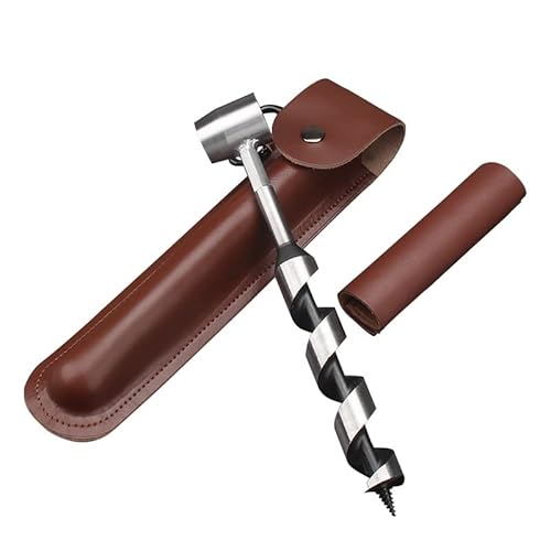 Bushcraft Überlebenswerkzeug, verlängerter Handschneckenschlüssel Scotch Eye manueller Handschneckenbohrer für Camping, Unterschlupf, Grill, kleine Bänke, Bushcrafting und Outdoor-Rucksackreisen… von Rayeeley