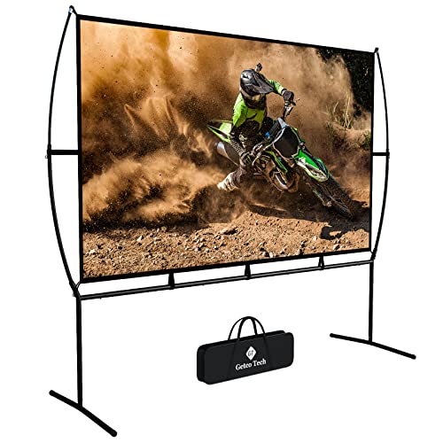 Leinwand Beamer 266X150Cm (120'') 16:9 Mobile Beamer leinwand Einfach Montage Und Bedienung Eeignet FüR Heimkino Und Im Freien Projektionsleinwand (120)… von GT GETCO TECH