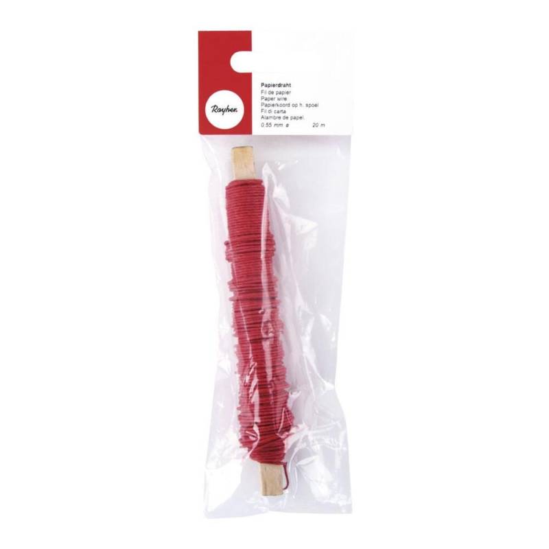 Rayher Basteldraht rot 0.55 mm x 20 m von Rayher
